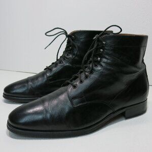 Andrea Getty Leather Dress Boots Shoes Mens Footwear Botas Calzatura Italy Sz 10